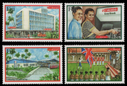 Fidschi 2001 - Mi-Nr. 988-991 ** - MNH - Colonial Bank - Fidji (1970-...)