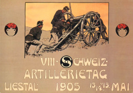 Schweiz Artillerietag In Liestal Modern Postcard - Monuments Aux Morts