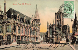 BELGIQUE - Gent - Vue Sur Le Pont Saint Michel - Colorisé - Carte Postale Ancienne - Gent
