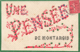 FRANCE - Montargis - Une Pensée De Montargis - Colorisé - Carte Postale Ancienne - Montargis