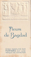 Carte Parfumée   - Fleurs De Bagdad - Antiguas (hasta 1960)