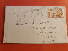 Nouvelle Hébrides - Enveloppe (Déchirée )  De Villa Pour La Nouvelle Galles Du Sud En 1939 - J 50 - Lettres & Documents