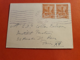 Tunisie -  Petite Enveloppe De Ferryville Pour L'Institut Pasteur à Paris En 1951 - J 56 - Brieven En Documenten