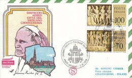 VATICAN Cover 2-15,popes Travel 1979 - Covers & Documents