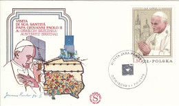 POLAND Cover 2-16,popes Travel 1979 - Brieven En Documenten