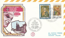 VATICAN Cover 2-18,popes Travel 1979 - Covers & Documents