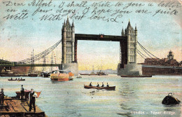 ROYAUME UNI - Londres - Vue Sur Tower Bridge - Colorisé - Carte Postale Ancienne - Other & Unclassified