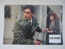 AFFICHETTE De FILM (20 X 30 Cm) :  FLIC STORY - Alain DELON - TRINTIGNAN - Affiches