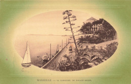 FRANCE - Marseille - La Corniche, Le Palace Hotel - Médaillon - Vert - Carte Postale Ancienne - Unclassified