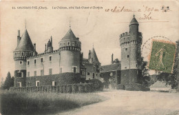 FRANCE - Grossouvre - Vue Générale Du Côté Sud-ouest Du Château Et Donjon - Carte Postale Ancienne - Sonstige & Ohne Zuordnung