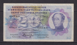 SWITZERLAND - 1972 20 Francs Circulated Banknote - Switzerland