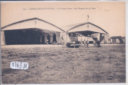 CASABLANCA-AVIATION- LE CAMP CAZES- LES HANGARS ET LA PISTE - Casablanca