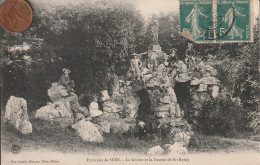 61 - Très Belle Carte Postale Ancienne  Des Environs De Sées   La Grotte Et La Source De Saint Rémy - Sees