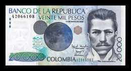 Colombia 20000 Pesos 2002 Pick 454d Sc Unc - Colombia