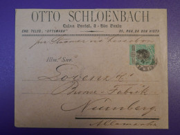 F0   BRAZIL   BELLE LETTRE 1901 SAO PAULO  A NURBERG GERMANY +  +AFF. INTERESSANT+++ - Lettres & Documents
