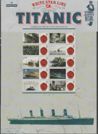 Great Britain 2012 Titanic Smilers Sheet MNH/**. Postal Weight 0,2 Kg. Please Read Sales Conditions Under Image Of Lot - Personalisierte Briefmarken