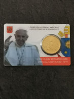 COINCARD 50 CENTS EURO VATICAN 2018 / CENT VATICANO - Vaticano (Ciudad Del)