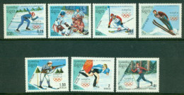 CAMBODIA 1988 Mi 911-17** Olympic Winter Games, Calgary [B50] - Invierno 1988: Calgary