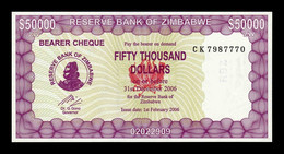 Zimbabwe 50000 Dollars 2006 Pick 29 Serie CK Sc Unc - Zimbabwe