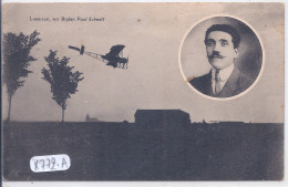 AVIATION- LABEILLE SUR BIPLAN PAUL SCHMITT- TROU PUNAISE - Aviatori