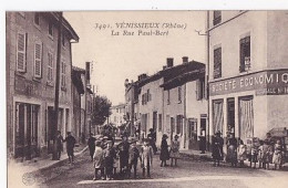 VENISSIEUX                         LA RUE  PAUL BERT   SOCIETE ECONOMIQUE  N° 169  + ENFANTS - Vénissieux
