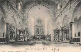 [-5%] SUISSE - Stans - Lintérieur De Léglise - Carte Postale Ancienne - Stans