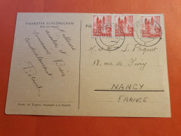 Allemagne / Occupation Française - Affranchissement De Homburg Sur Carte Postale Pour Nancy En 1947 - J 81 - Renania-Palatinado