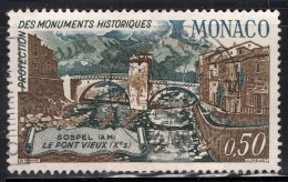 Monaco 1971 Single Stamp Protection Of Historic Monuments In Fine Used - Used Stamps