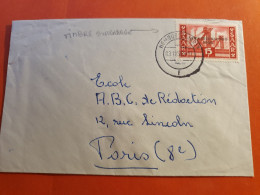 Sarre - Enveloppe De Homburg Pour La France En 1955 - J 84 - Cartas & Documentos