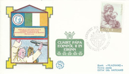 IRELAND Cover 2-23,popes Travel 1979 - Brieven En Documenten