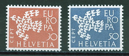 Suisse - Switzerland - Schweiz 1961 Y&T N°682 à 683 - Michel N°736 à 737 *** - EUROPA - Unused Stamps