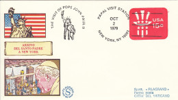 UNITED STATES Cover 2-25,popes Travel 1979 - Briefe U. Dokumente