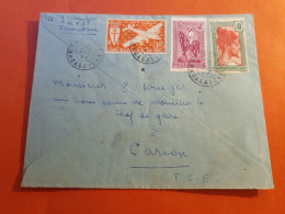 Madagascar - Enveloppe (illustrée Au Dos En Malgache ) De Tamatave Pour Carion - J 95 - Cartas & Documentos