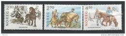 Norvège 1987 N°937/939 Neufs** Chevaux - Unused Stamps