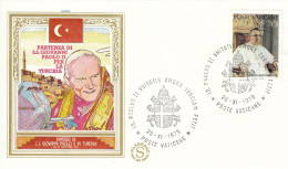 VATICAN Cover 2-36,popes Travel 1979 - Brieven En Documenten