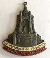 Belle Médaille Pendentif - Kaiser-Wilhelm-Denkmal église - Kamipo Minden Porta - Other & Unclassified