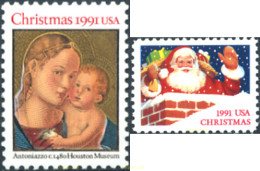 248280 MNH ESTADOS UNIDOS 1991 NAVIDAD - Unused Stamps