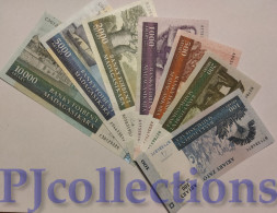 SET MADAGASCAR 100-200-500-1000-2000-5000-10000 ARIARY 2004/15 PICK 86/92 AU/UNC - Madagascar