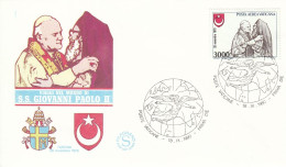 VATICAN Cover 2-45,popes Travel 1980 - Briefe U. Dokumente