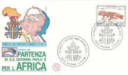 VATICAN Cover 2-46,popes Travel 1980 - Briefe U. Dokumente