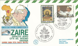 VATICAN Cover 2-47,popes Travel 1980 - Covers & Documents