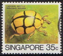 SINGAPORE 1985 QEII 35c Multicoloured, 'Insects' SG496 FU - Singapore (...-1959)
