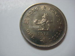 Hong Kong QEII 1978 1 Dollar $1 Coin UNC - Hong Kong