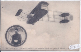 MILITARIA- LE LIEUTENANT FEQUANT SUR APPAREIL H. FARMAN - Aviatori