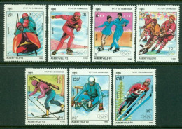 CAMBODIA 1990 Mi 1108-14** Olympic Winter Games, Albertville [B72] - Winter 1992: Albertville
