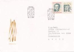 COVERS  CIRCULATED 1991 FDC,Tchécoslovaquie - Cartas & Documentos