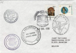 Argentina Antarctic Station Jubany 1996 + Cachets Artigas Base - Ushuaia - Sonstige & Ohne Zuordnung