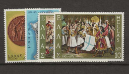 1971 MNH Greece Mi 1062-65 - Nuevos