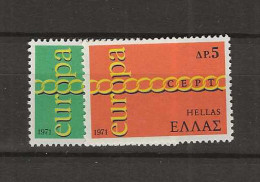 1971 MNH Greece Mi 1074-75 - Nuevos