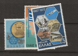 1972 MNH Greece Mi 1102-05 - Unused Stamps